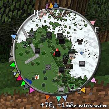 Zan's Minimap мод Minecraft [1.4.7]