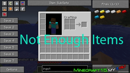 Not Enough Items для Minecraft [1.7.2]