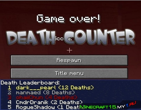 Death Counter Mod Minecraft 1.8.9