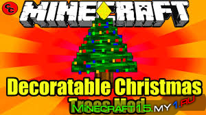 Мод Decoratable Christmas Trees для Minecraft 1.10.2