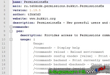 PermissionsEx плагин Minecraft [1.5.2]